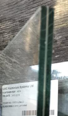 laminated glass double glazed panel