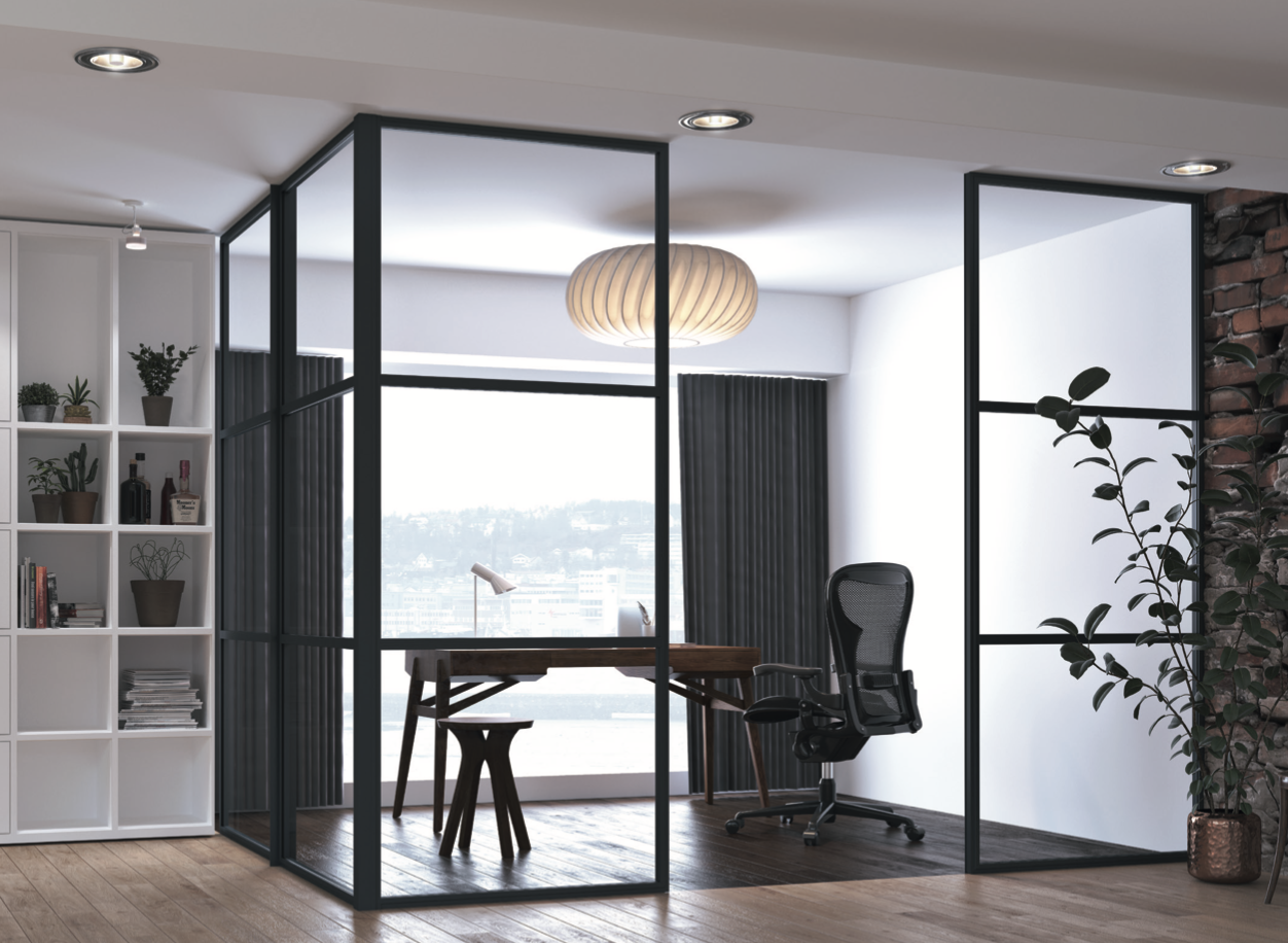 Glass interior wall – South Yorkshire Glass interior wall - South Yorkshire