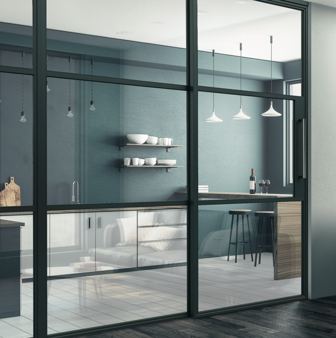 glass partition South Yorkshire